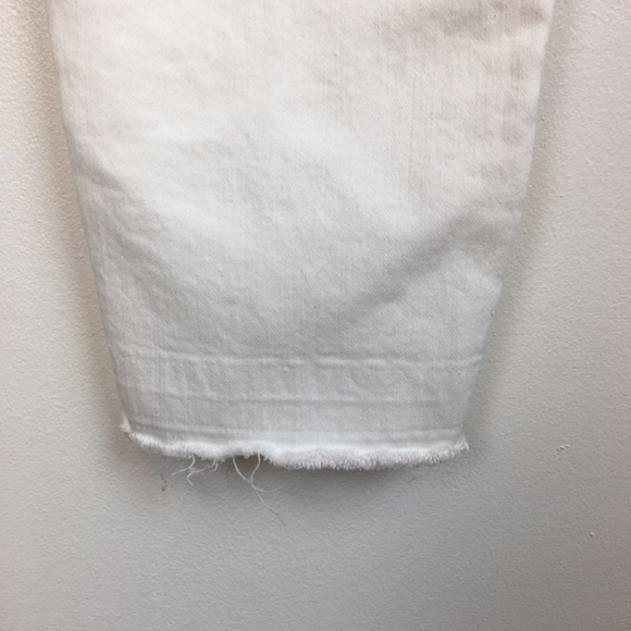 JUST BLACK Released Step Hem White Skinny Jeans - Picture 8 of 14